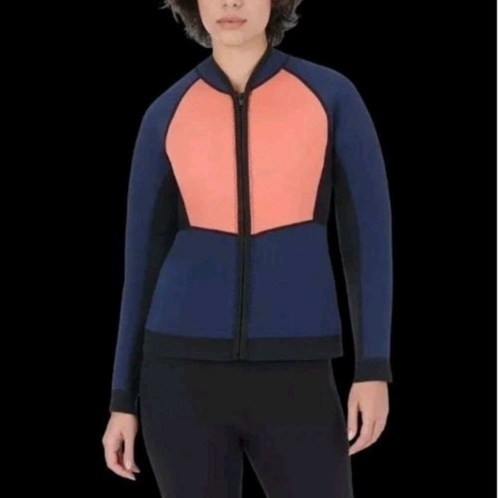 Sea-Doo Montego Jacket Woman's Size MEDIUM Navy/Marine Neoprene NEW In Plastic